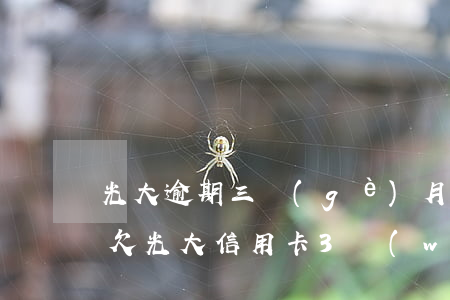 光大逾期三個(gè)月了還能用信用卡嗎(欠光大信用卡3萬(wàn)逾期一年沒(méi)還怎么辦)