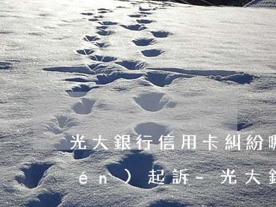 光大銀行信用卡糾紛哪個(gè)部門(mén)起訴-光大銀行信用卡糾紛哪個(gè)部門(mén)起訴最有效