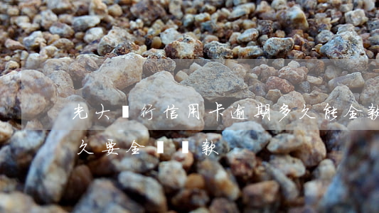 光大銀行信用卡逾期多久能全款(光大逾期多久要全額還款)