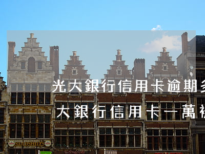 光大銀行信用卡逾期多少金額會被起訴(欠光大銀行信用卡一萬,被起訴會怎么樣)