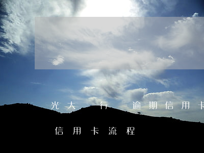 光大銀行還逾期信用卡流程(光大銀行還逾期信用卡流程)