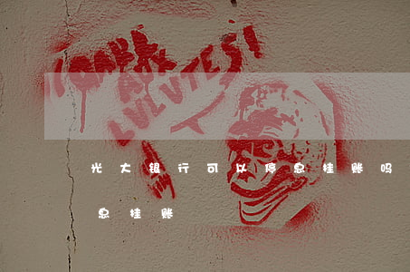 光大银行可以停息挂账吗(银行到底有没有停息挂账)