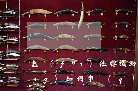 免費(fèi)法律援助在哪里申請(qǐng)(如何申請(qǐng)免費(fèi)法律援助需要什么條件)