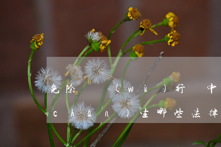 免除債務(wù)行為中會(huì)產(chǎn)生哪些法律效果