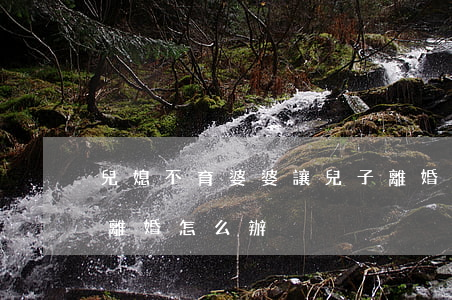 兒媳不育婆婆讓兒子離婚(婆婆讓我和他兒子離婚怎么辦)