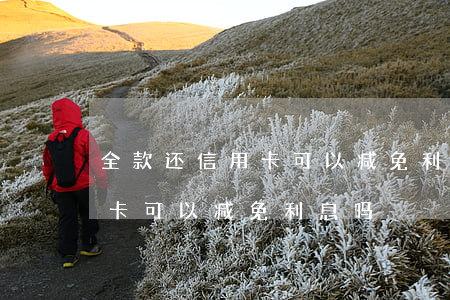 全款还信用卡可以减免利息吗-全款还信用卡可以减免利息吗