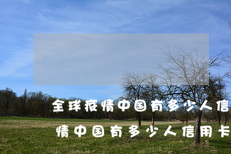全球疫情中国有多少人信用卡逾期-全球疫情中国有多少人信用卡逾期的