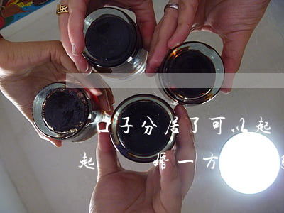兩口子分居了可以起訴離婚嗎(夫妻分居兩年起訴離婚,一方不離怎么辦)