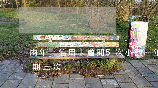 兩年內信用卡逾期5次小額(一年內信用卡逾期三次)