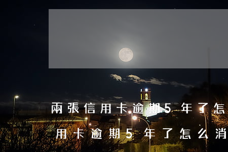 兩張信用卡逾期5年了怎么消除記錄（兩張信用卡逾期5年了怎么消除）