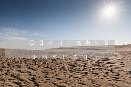 兩張信用卡逾期5萬(同一家銀行兩張信用卡逾期超過五萬)