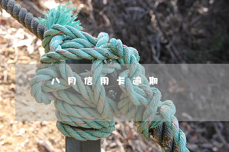 八月信用卡逾期