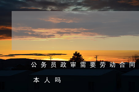 公务员政审需要劳动合同吗(公务员政审通知本人吗?)