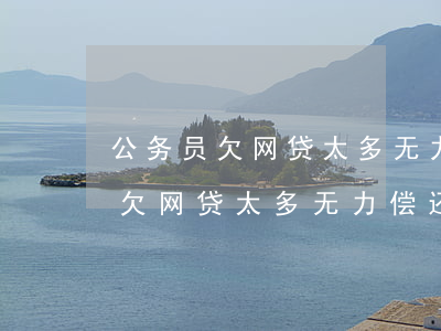 公务员欠网贷太多无力偿还怎么办-公务员欠网贷太多无力偿还怎么办呢