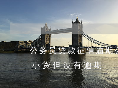 公务员贷款征信逾期(公务员征信报告有几个小贷但没有逾期)
