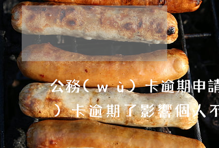 公務(wù)卡逾期申請信用卡(公務(wù)卡逾期了影響個人不)