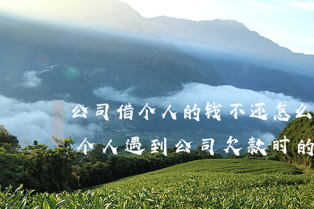 公司借个人的钱不还怎么办，追讨公司借款：当个人遇到公司欠款时的应对策略