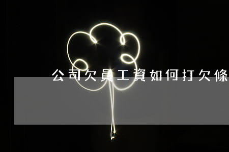 公司欠員工資如何打欠條(工資怎么打欠條)