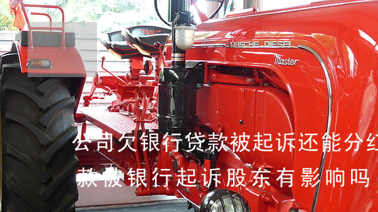 公司欠银行贷款被起诉还能分红嘛-公司欠款被银行起诉,股东有影响吗