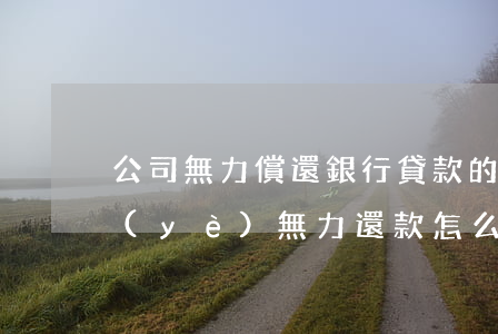 公司無力償還銀行貸款的情況說明模板(企業(yè)無力還款怎么辦)
