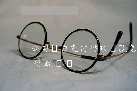 公司無力支付行政罰款怎么辦（公司無力償還行政處罰）