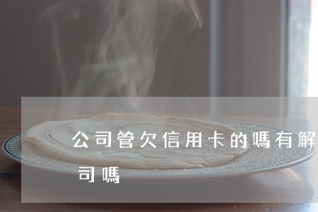 公司管欠信用卡的嗎(有解決信用卡逾期的公司嗎)