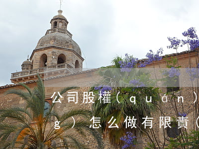 公司股權(quán)繼承公司應(yīng)怎么做(有限責(zé)任公司的股權(quán)繼承)