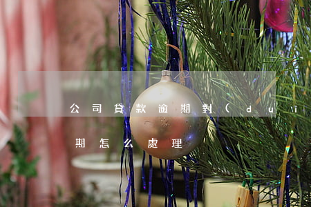 公司貸款逾期對(duì)公司(公司貸款逾期怎么處理)