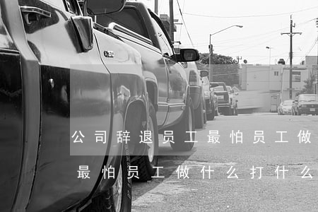 公司辞退员工最怕员工做什么(公司辞退员工最怕员工做什么打什么电话举报)
