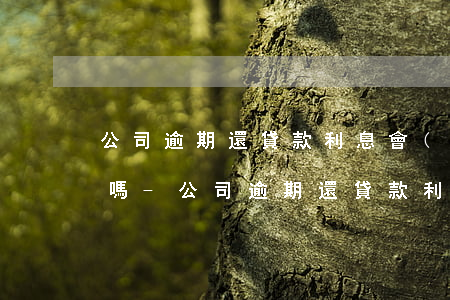 公司逾期還貸款利息會(huì)影響征信嗎-公司逾期還貸款利息會(huì)影響征信嗎知乎