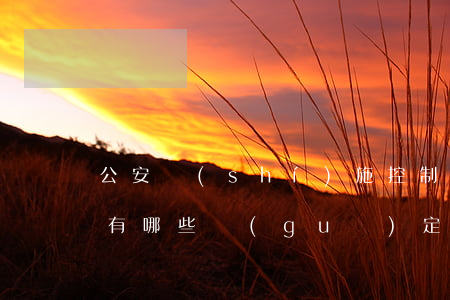 公安實(shí)施控制下交付的偵查手段有哪些規(guī)定？