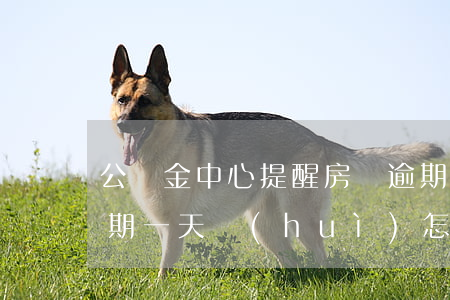 公積金中心提醒房貸逾期(住房公積金房貸逾期一天會(huì)怎么樣)