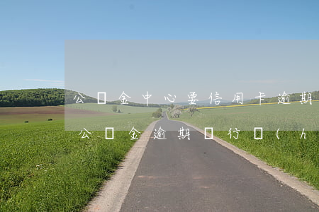 公積金中心要信用卡逾期說(shuō)明(公積金逾期銀行會(huì)提醒嗎)