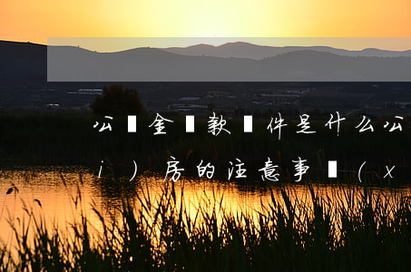 公積金貸款條件是什么（公積金貸款買(mǎi)房的注意事項(xiàng)）