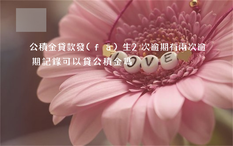 公積金貸款發(fā)生2次逾期(有兩次逾期記錄可以貸公積金嗎)