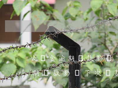 公積金逾期還款影響下次貸款嗎-公積金逾期還款影響下次貸款嗎