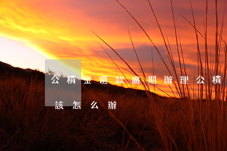 公積金還款逾期辦理(公積金還貸款逾期一天,該怎么辦)