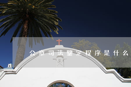 公章司法鑒定程序是什么（公章司法鑒定程序）