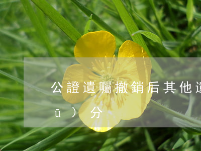 公證遺囑撤銷后，其他遺囑的效力如何區(qū)分