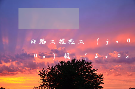 公路工程施工監(jiān)理招標(biāo)投標(biāo)管理辦法全文