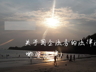 关于国企法务的法律法规(公司法务要掌握哪些法律)