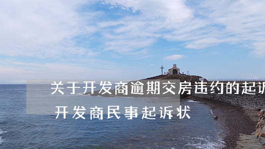 关于开发商逾期交房违约的起诉状（房贷逾期开发商民事起诉状）