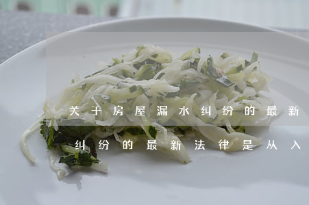 关于房屋漏水纠纷的最新法律(关于房屋漏水纠纷的最新法律是从入伙算还是入住算)