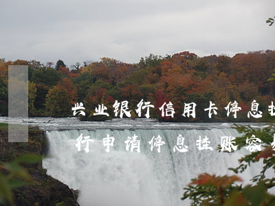 兴业银行信用卡停息挂账协商技巧-兴业银行申请停息挂账容易吗
