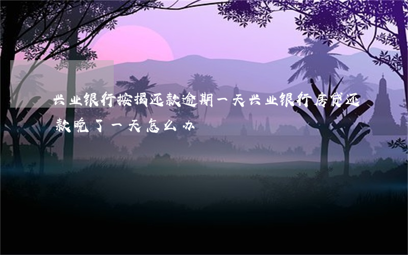 兴业银行按揭还款逾期一天(兴业银行房贷还款晚了一天怎么办)
