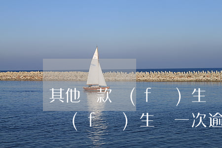 其他貸款發(fā)生過一次逾期(其他貸款發(fā)生過一次逾期)
