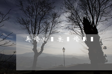 再婚必須要離婚證嗎