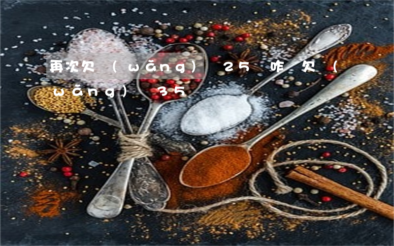 再次欠網(wǎng)貸25萬咋辦(欠網(wǎng)貸35萬)