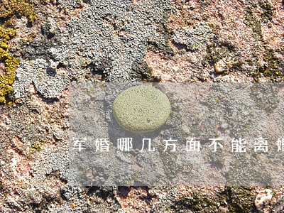 军婚哪几方面不能离婚(军婚可以离婚吗?)