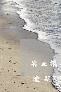 农业银行信用卡逾期六年(农业信用卡3万多逾期)